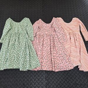 Alice + Ames Girls Sz 6 Long Sleeve Ballet Dress Bundle Floral Striped Lot of 3
